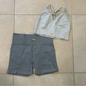 Gray Seamless Activewear Set